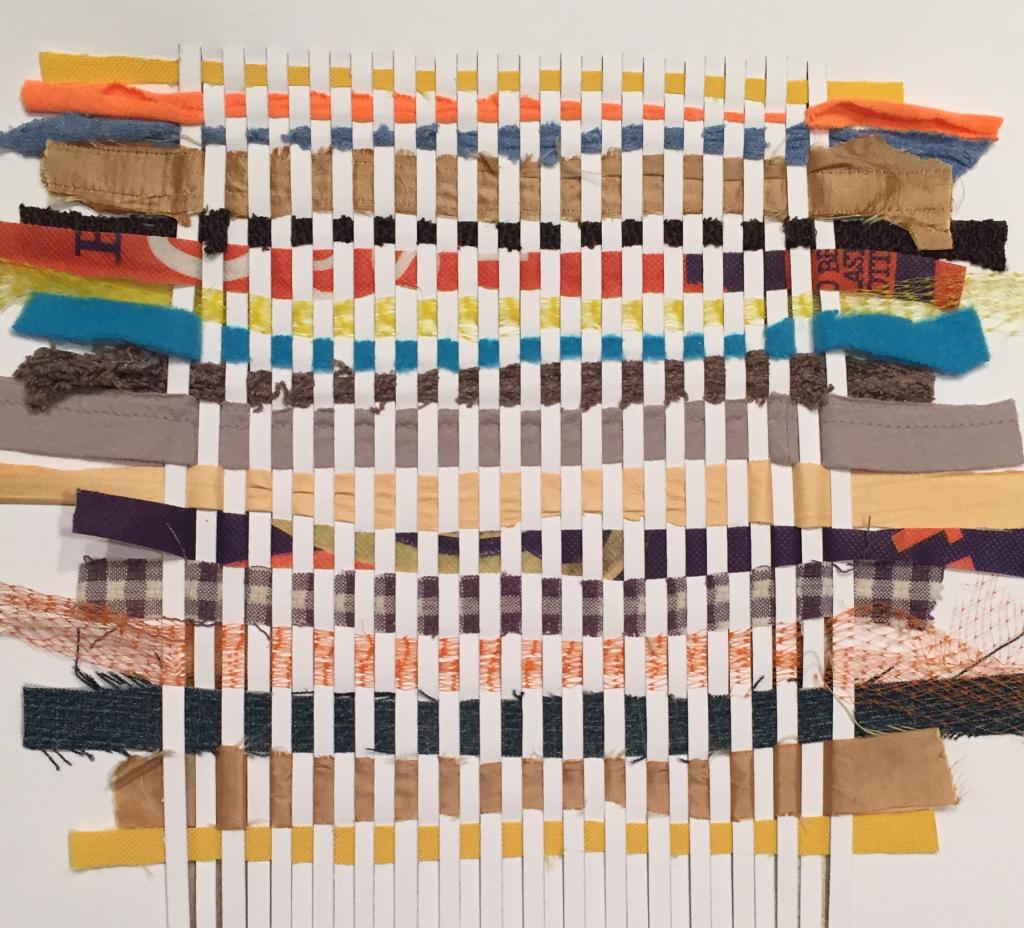 Fiber Art Sampler Promotional Image: Weaving made by instructor Lauren Kaiser
